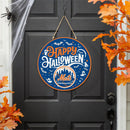 New York Mets Halloween Round Door Decor with Hanging Rope, 18x18
