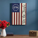 Red White & Bloom Indoor Wood Wall Decor, We The People, 24"x16"