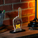 University Of Michigan College Foam Finger Desklite LED Decor