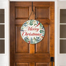 VivaStyle Festive Foliage Wood Door Decor, "Merry Christmas", 18"