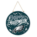 Philadelphia Eagles Halloween Round Door Decor with Hanging Rope, 18x18
