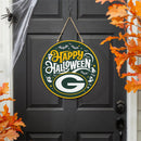 Green Bay Packers Halloween Round Door Décor with Hanging Rope, 18x18