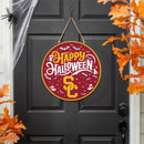 University of Southern California Halloween Round Door Decor with Hanging Rope, 18x18
