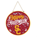 University of Southern California Halloween Round Door Decor with Hanging Rope, 18x18