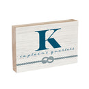 Coastal Wooden Plock Monogram Captain 12x8" K K
