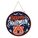 Auburn University Halloween Round Door Decor with Hanging Rope, 18x18