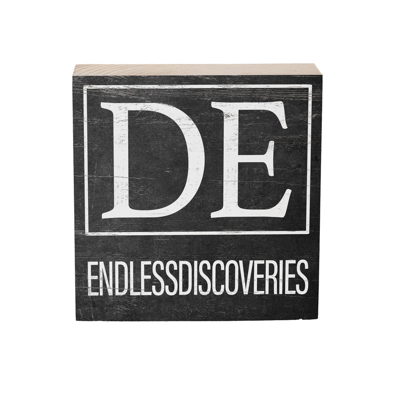 State Wooden Plock Delaware 6x6"