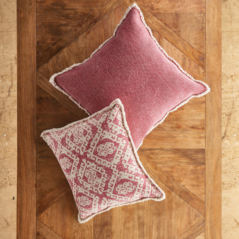 NAPA Home & Garden, WOVEN FRINGED SQUARE PILLOW,JM200RD