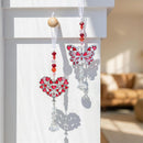 Heart Of The Home Hanging Charm, Metal Butterfly and Heart, Asst of 2, Display