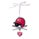 Cincinnati Reds Shaped Metal Ornament