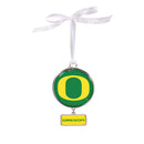 University of Oregon Shaped Metal Ornament
