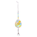 Hop Into Spring Hanging Charm, Metal Bunny, Egg and Flower, Display, Asst of 3