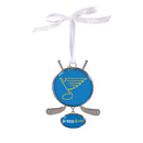 St Louis Blues Shaped Metal Ornament
