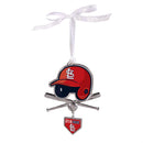 St Louis Cardinals Shaped Metal Ornament