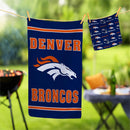 Denver Broncos Quick Dry 1pc Kitchen Towel and 1pc Dish Cloth Kitchen Gift Set
