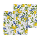 Seaside Retreat Songbird Citrus Kitchen Gift Set Quick Dry, 1pc Towel and 2pc Dish Cloth