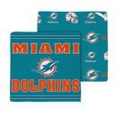 Miami Dolphins Quick Dry 1pc Kitchen Towel and 1pc Dish Cloth Kitchen Gift Set