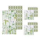 VivaStyle Veranda Garden Kitchen Gift Set Quick Dry, 1pc Towel and 2pc Dish Cloth