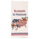 Red, White, & Bloom Kitchen Towel Patriotic Tea Towel Set, 4 Asst Sets of 2, 12 Sets Total