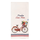 Red, White, & Bloom Kitchen Towel Patriotic Tea Towel Set, 4 Asst Sets of 2, 12 Sets Total