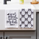 Just For Laughs Kitchen Towel Mom Tea Towel Set Program, 4 Asst Sets of 2, 12 Sets Total