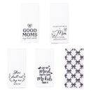 Just For Laughs Kitchen Towel Mom Tea Towel Set Program, 4 Asst Sets of 2, 12 Sets Total