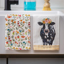 Hillside Pasture Kitchen Towel Farm Animal Tea Towel Set, 4 Asst Sets of 2, 12 Sets Total