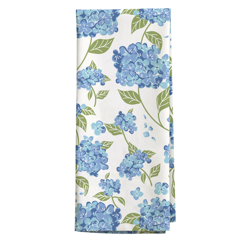 VivaStyle Kitchen Towel, Hydrangea Printed Tea Towel, Set of 2