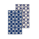 Blue Coastal Kitchen Towel Quick Dry Waffle Weave Double-Sided, Clay Birds, 30"L x 18"W