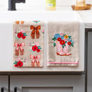 Hillside Pasture Kitchen Towel Tea Towel Set Program, 2 Asst Sets of 2, 12 Sets Total