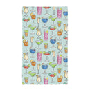 Kitchen Towel Quick Dry Waffle Weave Double-Sided, Cocktails, 30"L x 18"W