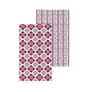 American Classic Kitchen Towel Quick Dry Waffle Weave Double-Sided, Red Florals, 30"L x 18"W