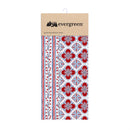 American Classic Kitchen Towel Quick Dry Waffle Weave Double-Sided, Red Florals, 30"L x 18"W