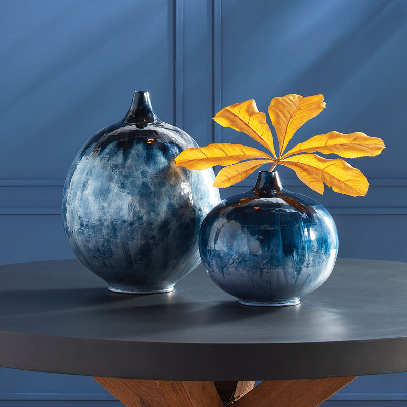 NAPA Home & Garden, AZUL VASE SHORT,LG203