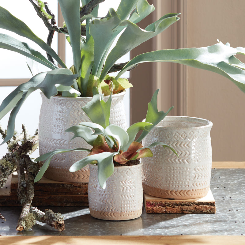 NAPA Home & Garden, AMORY POTS, SET OF 3,LK205WH