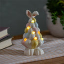 Hop Into Spring LED Table Decor Ceramic Easter Bunny Egg Tree, 5.75"H, CDU