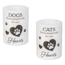 Memorial Pet LED Candle with Flickering Flame, Dog/Cat, Asst of 2, 3" x 4", Color Box