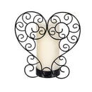 Memorial LED Candle with Flickering Flame and Heart Metal Base, Heart Remembers, 8.25"H, Color Box