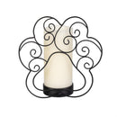 Memorial Pet LED Candle with Flickering Flame and Paw Metal Base, Your Paw Prints Never Fade, 8"H