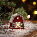 Holly Homestead LED Table Decor Wood House, 3.75", CDU