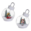 Heartfelt Cheer LED Table Decor Plastic Ornament with LED Star, Asst of 2, 6.5"H