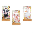 Hillside Pasture LED Table Decor, Acrylic Farm Animal, 10"H, Asst of 3