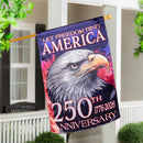 250th Anniversary Let Freedom Ring Lustre House Flag