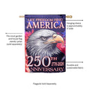 250th Anniversary Let Freedom Ring Lustre House Flag