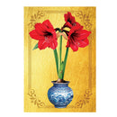 Gilded Amaryllis Lustre Flag Garden