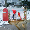Kitten & Cardinal Winter Friends Mailbox Cover