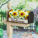 Sunflower Burst Mailbox Cover