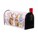 Hop Into Spring Bunny Pair Mailbox Cover
