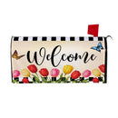 Tulip Garden Welcome Mailbox Cover