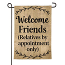 Welcome Friends Moire Flag Garden